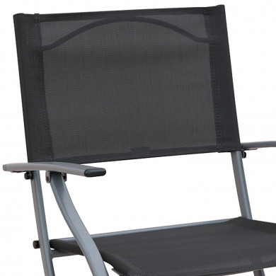 SILLA PLEGABLE CON BRAZOS GRIS OSCURO 54*36/49*84CM 7HOUSE SILLA PLEGABLE CON BRAZOS GRIS OSCURO 54*36/49*84CM 7HOUSE