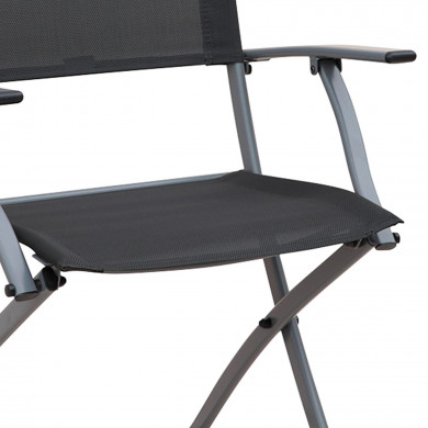 SILLA PLEGABLE CON BRAZOS GRIS OSCURO 54*36/49*84CM 7HOUSE SILLA PLEGABLE CON BRAZOS GRIS OSCURO 54*36/49*84CM 7HOUSE