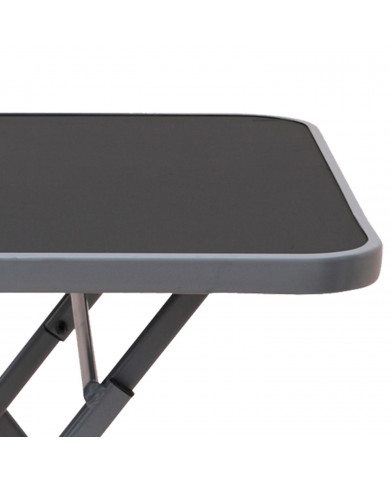 MESA PLEGABLE CUADRADA GRIS OSCURO 60X60CM 7HOUSE