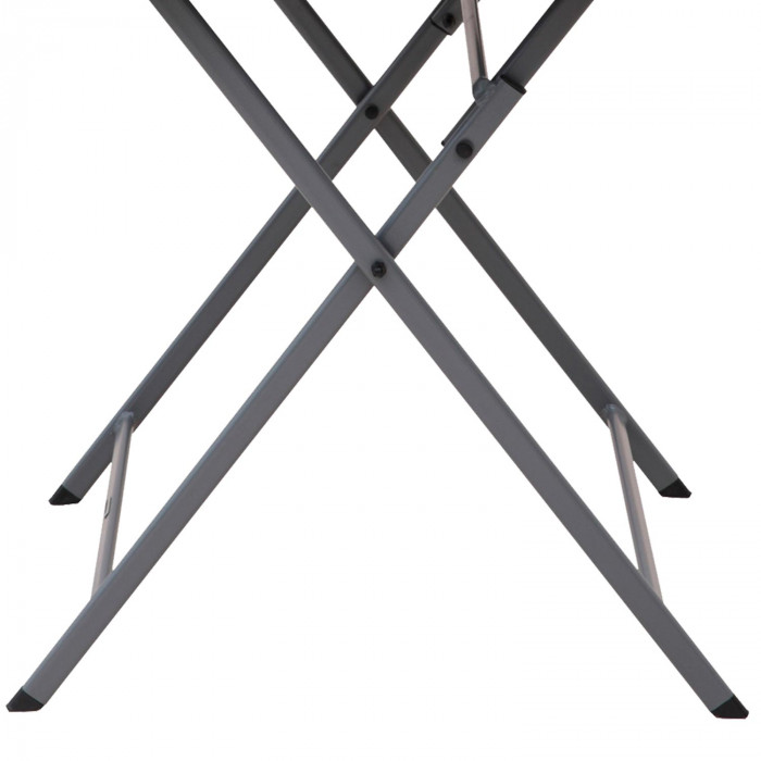 MESA PLEGABLE CUADRADA GRIS OSCURO 60X60CM 7HOUSE