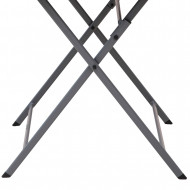 MESA PLEGABLE CUADRADA GRIS OSCURO 60X60CM 7HOUSE