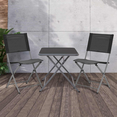 MESA PLEGABLE CUADRADA GRIS OSCURO 60X60CM 7HOUSE MESA PLEGABLE CUADRADA GRIS OSCURO 60X60CM 7HOUSE