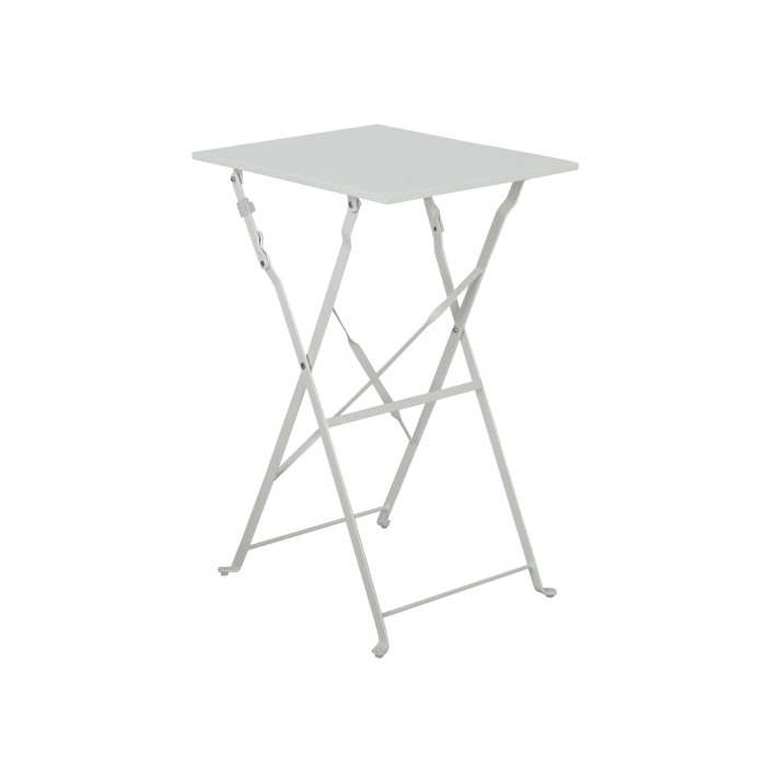 SET MESA Y SILLAS PLEGABLES METAL BLANCO 48X38X71CM - 41X46X79CM 7HOUSE