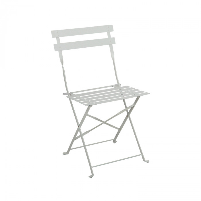 SET MESA Y SILLAS PLEGABLES METAL BLANCO 48X38X71CM - 41X46X79CM 7HOUSE