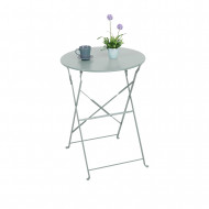 SET MESA Y SILLAS PLEGABLES METAL GRIS DN60X71CM - 41X46X79CM 7HOUSE