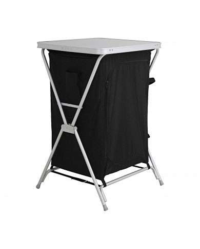 ARMARIO/MESA CAMPING ALUMINIO NEGRO 60.5*61*91CM 7HOUSE