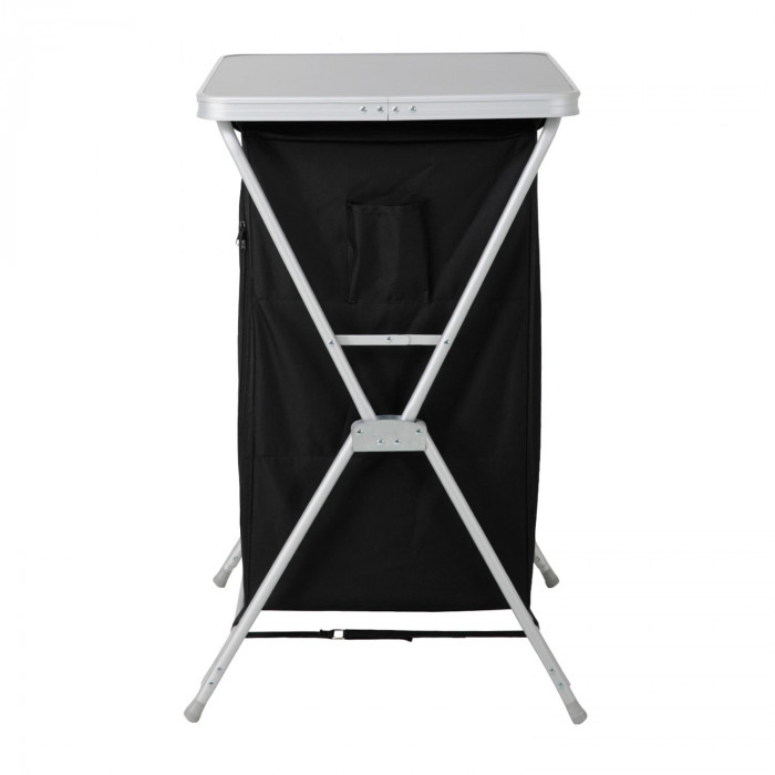 ARMARIO/MESA CAMPING ALUMINIO NEGRO 60.5*61*91CM 7HOUSE