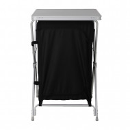 ARMARIO/MESA CAMPING ALUMINIO NEGRO 60.5*61*91CM 7HOUSE