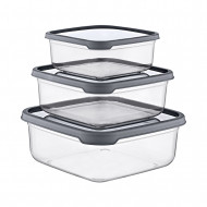 TÁPER CUADRADO VERDE SET DE 3 (400-800-1400ML) 7HOUSE RT.1