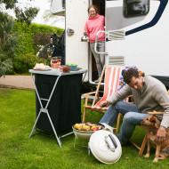 ARMARIO/MESA CAMPING ALUMINIO NEGRO 60.5*61*91CM 7HOUSE