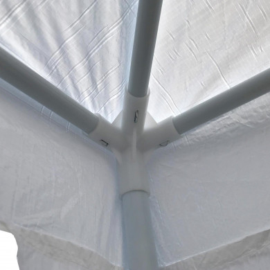 GAZEBO METAL/TELA WATERPROOF BLANCO 3*3*2.45M 7HOUSE