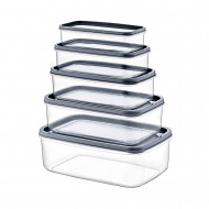 TÁPER RECTANGULAR VERDE SET DE 5 (330-530-850-1300-2100ML) 7HOUSE RT.1