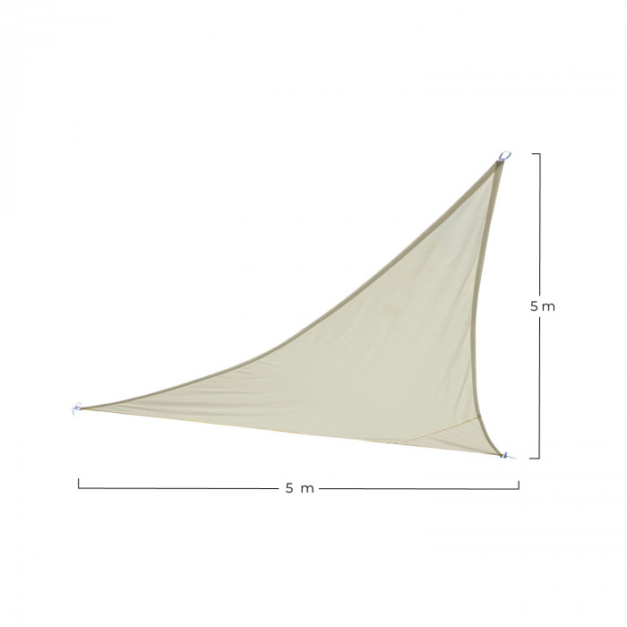 VELA 3 ANCLAJES BEIGE 5*5*5M 7HOUSE