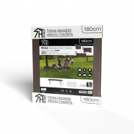 MESA PLEGABLE RECTANGULAR EFECTO MADERA 180x74x74cm 7HOUSE CJ.1