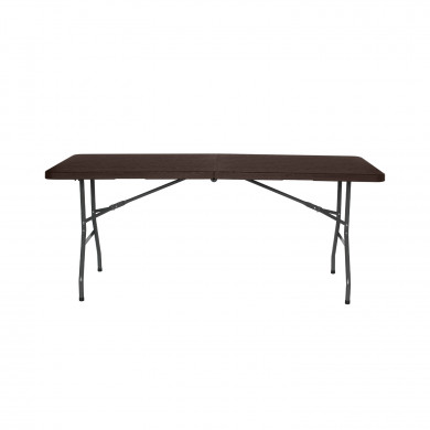 MESA PLEGABLE RECTANGULAR EFECTO MADERA 180x74x74cm 7HOUSE CJ.1 MESA PLEGABLE RECTANGULAR EFECTO MADERA 180x74x74cm 7HOUSE CJ.1