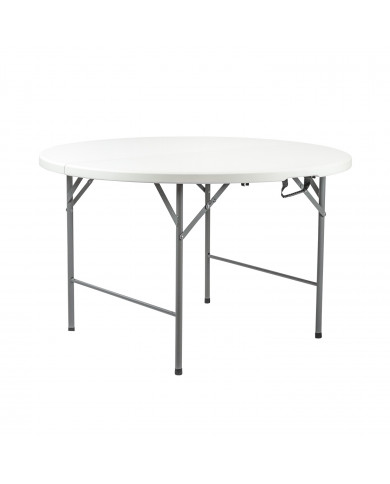 MESA PLEGABLE REDONDA EFECTO GRANITO 122cm 7HOUSE CJ.1