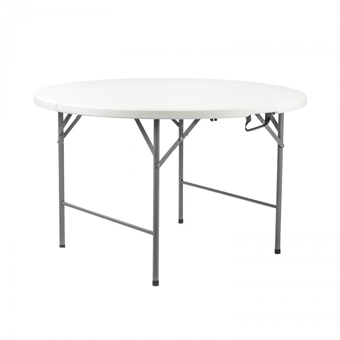 MESA PLEGABLE REDONDA EFECTO GRANITO 122cm 7HOUSE CJ.1