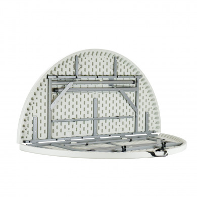 MESA PLEGABLE REDONDA EFECTO GRANITO 122cm 7HOUSE CJ.1