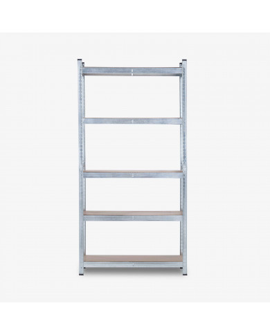 PACK DE 2 ESTANTERÍA GALVANIZADA 5 BALDAS AJUSTABLES 175KG. 1800x900x400mm  7HOUSE CJ.1
