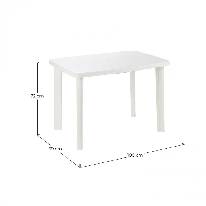 MESA OVAL MODELO FARETTO BLANCA 101x68x72 Peso 6,1Kg