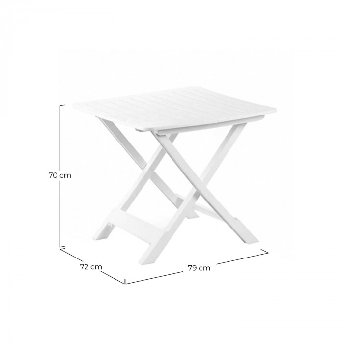 MESA PLEGABLE CAMPING TÉVERE 7,3Kg 79x72x70cm