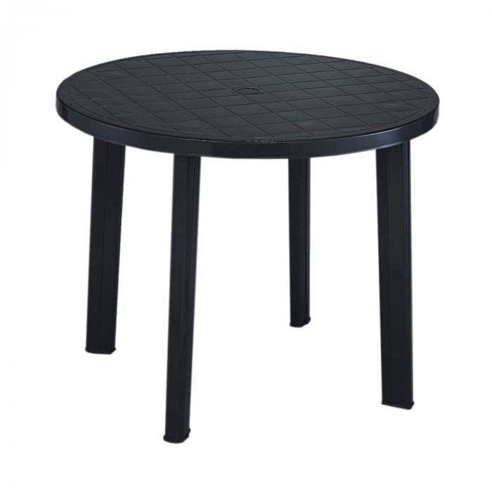 MESA REDONDA MODELO TONDO ANTRACITA Ø90x72 Peso 6,3Kg