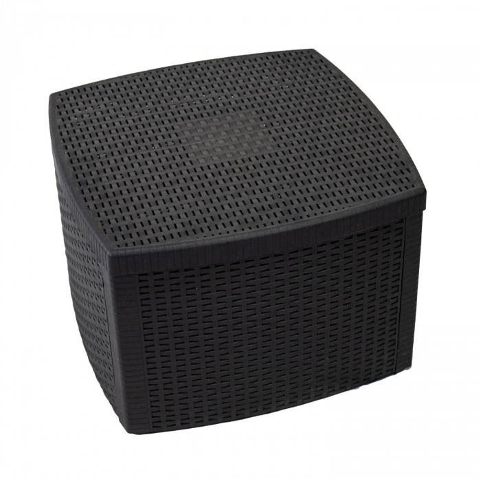 CONJUNTO INTERIOR/EXTERIOR 2 BUTACAS 1 MESITA MODELO TREE CON CONJINES ANTRACITA 60x50x93 Peso 14,3Kg