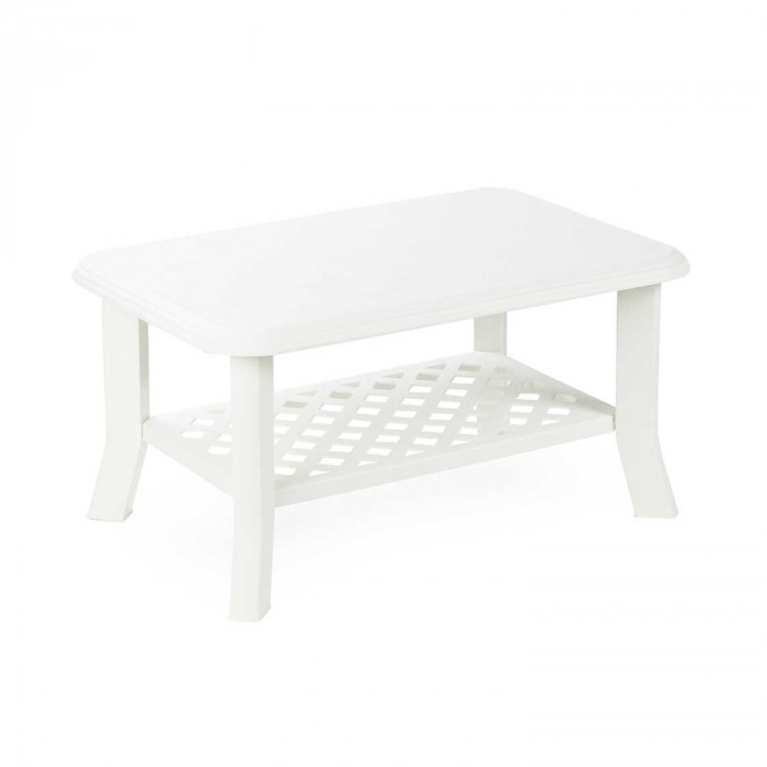 Mesita de centro Modelo NISO Blanco Medidas 90x60x46 Peso 5,8Kg