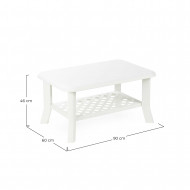Mesita de centro Modelo NISO Blanco Medidas 90x60x46 Peso 5,8Kg