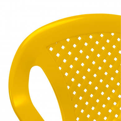 SILLA INFANTIL MODELO CAMELIA AMARILLO MEDIDAS 36,5X40X52CM PESO 0,9KG