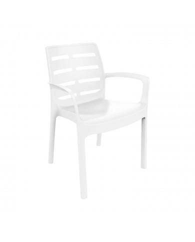 SILLA MODELO BORNEO BLANCA MEDIDAS 60,5C54X82CM PESO 3,40KG
