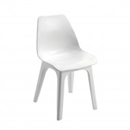 SILLA MODELO EOLO BLANCA CONTRACT MEDIDAS 45,5X48,5X81CM PESO 4,9KG
