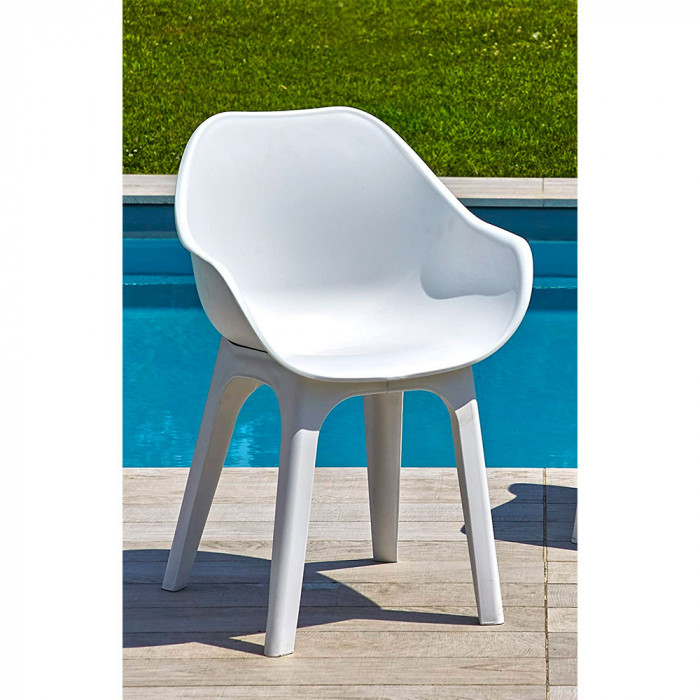 SILLA MODELO GHIBLI BLANCA CONTRACT MEDIDAS 54,5X49X81CM PESO 5,6KG