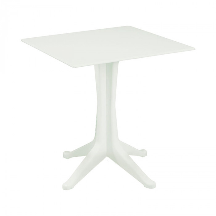MESA CUADRADA Mod.PONIENTE BLANCO CONTRACT MEDIDAS 70X70X71,7CM PESO 7,7KG