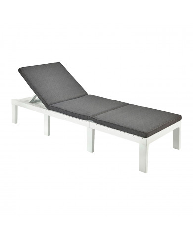 TUMBONA HAITI BLANCA CON COJIN 195x65x78 cm