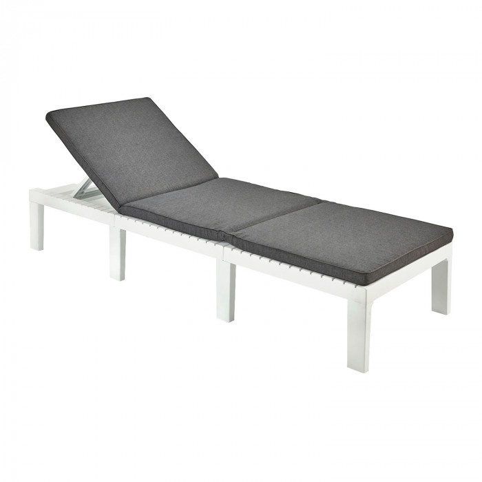 TUMBONA HAITI BLANCA CON COJIN 195x65x78 cm