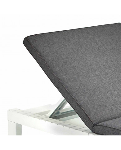 TUMBONA HAITI BLANCA CON COJIN 195x65x78 cm