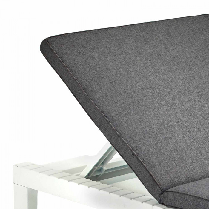 TUMBONA HAITI BLANCA CON COJIN 195x65x78 cm