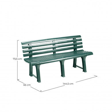 BANCO MODELO ORCHIDEA VERDE 145x49x74 Peso 9,5Kg BANCO MODELO ORCHIDEA VERDE 145x49x74 Peso 9,5Kg