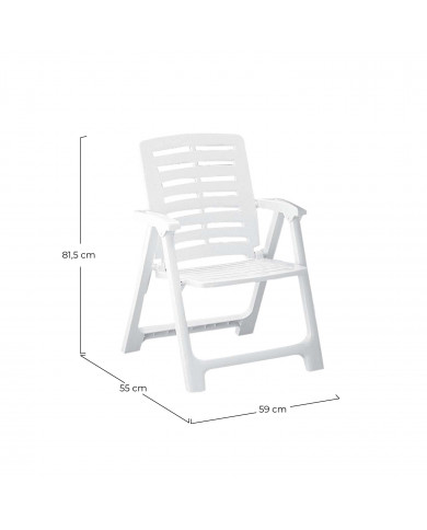 SET PIK NIK BLANCO, SILLAS 56*59*82cm MESA 80*57*63cm