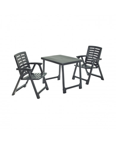 SET PIK NIK ANTRACITA, SILLAS 56*59*82cm MESA 80*57*63cm