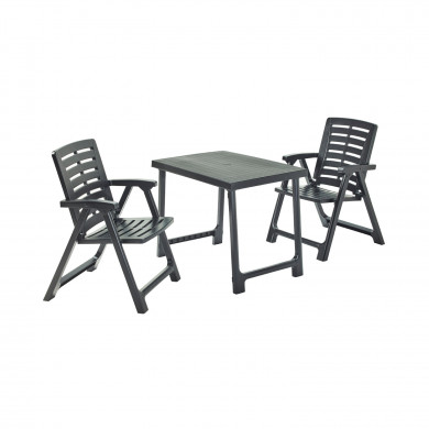 SET PIK NIK ANTRACITA, SILLAS 56*59*82cm MESA 80*57*63cm SET PIK NIK ANTRACITA, SILLAS 56*59*82cm MESA 80*57*63cm