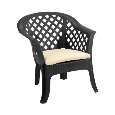 SET TERRAZA VERANDA MESA BAJA 2 SILLONES Y 1 BANCO  CON COJINES ANTRACITA SET TERRAZA VERANDA MESA BAJA 2 SILLONES Y 1 BANCO  CON COJINES ANTRACITA