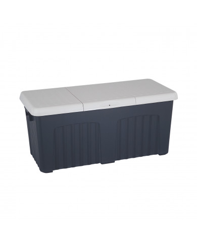 BAÚL MULTIUSO PP ANTRACITA MONOBLOK  390 LITROS 125*57*56 14,64KG