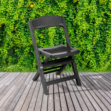 SILLA PLEGABLE PP ASSO ANTRACITA 44*48*76cm 3,1kg SILLA PLEGABLE PP ASSO ANTRACITA 44*48*76cm 3,1kg