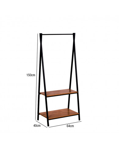 PERCHERO 2 ESTANTES OSTO 64X40X150CMCM 7.9KG THINIA HOME