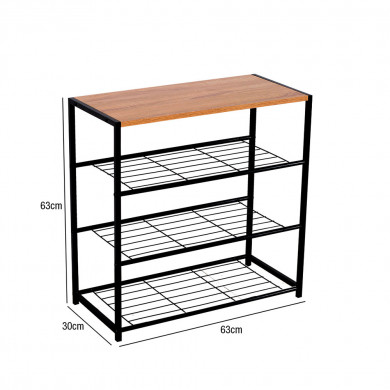 ZAPATERO 3 ESTANTES ERBU 63X30X63CM 4.4KG THINIA HOME