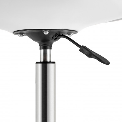 SILLA ESCRITORIO CON RUEDAS BLANCA 97X47X58CM THINIA HOME