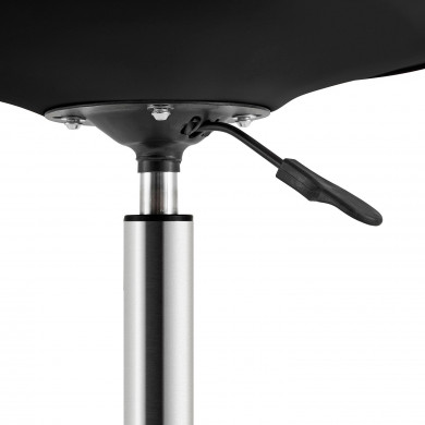 SILLA ESCRITORIO CON RUEDAS NEGRA 97X47X58CM THINIA HOME SILLA ESCRITORIO CON RUEDAS NEGRA 97X47X58CM THINIA HOME