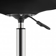 SILLA ESCRITORIO CON RUEDAS NEGRA 97X47X58CM THINIA HOME